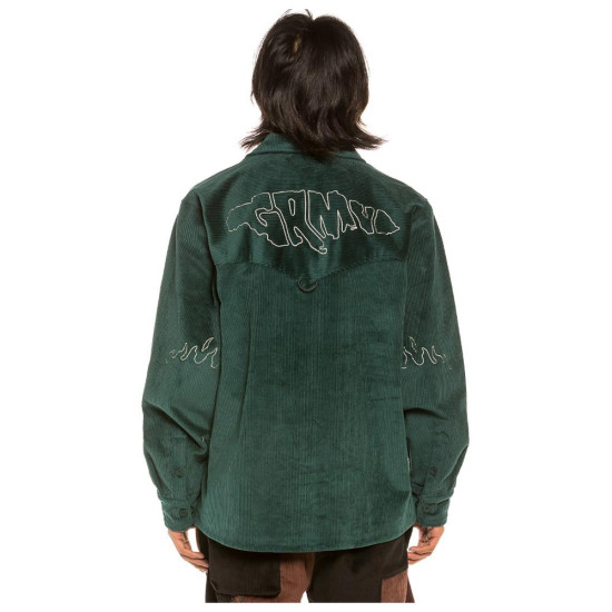 AGED RUM CORDUROY LONG SLEEVE SHIRT